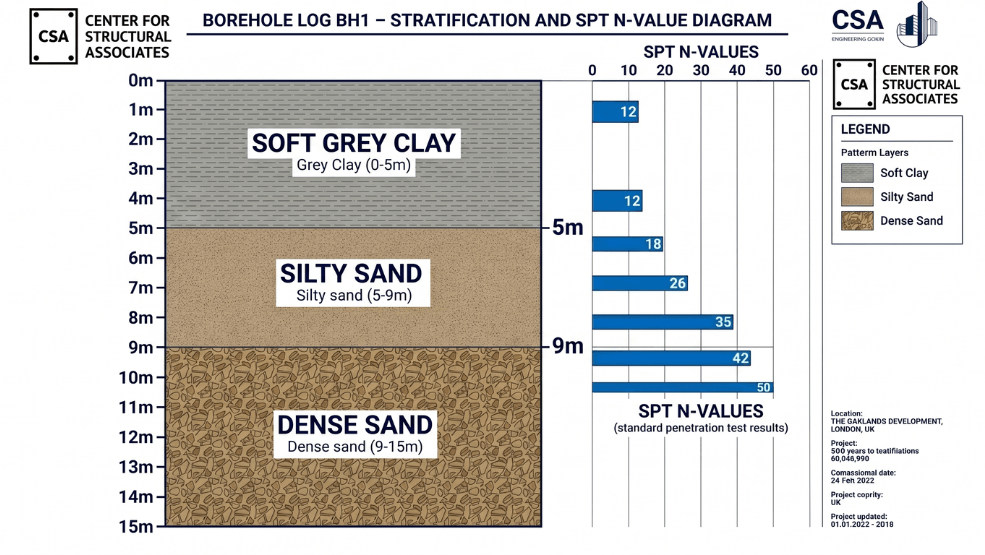 Borehole Log Diagram