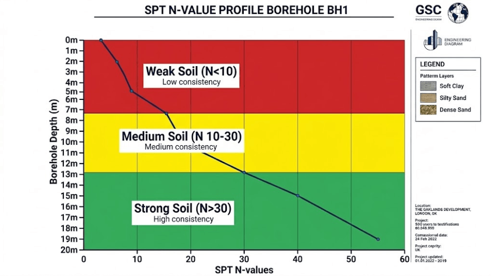 SPT N-Value Graph